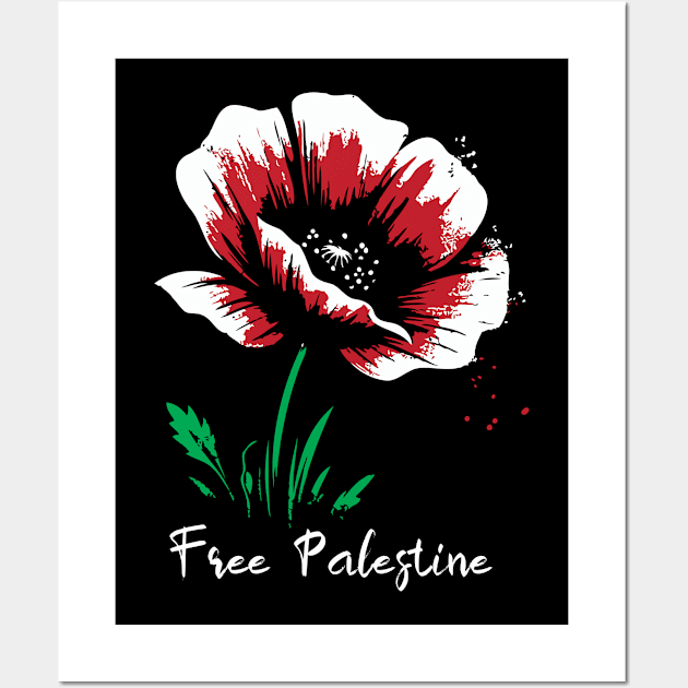 Free Palestine // Vintage Stye Wall Art by Trendsdk